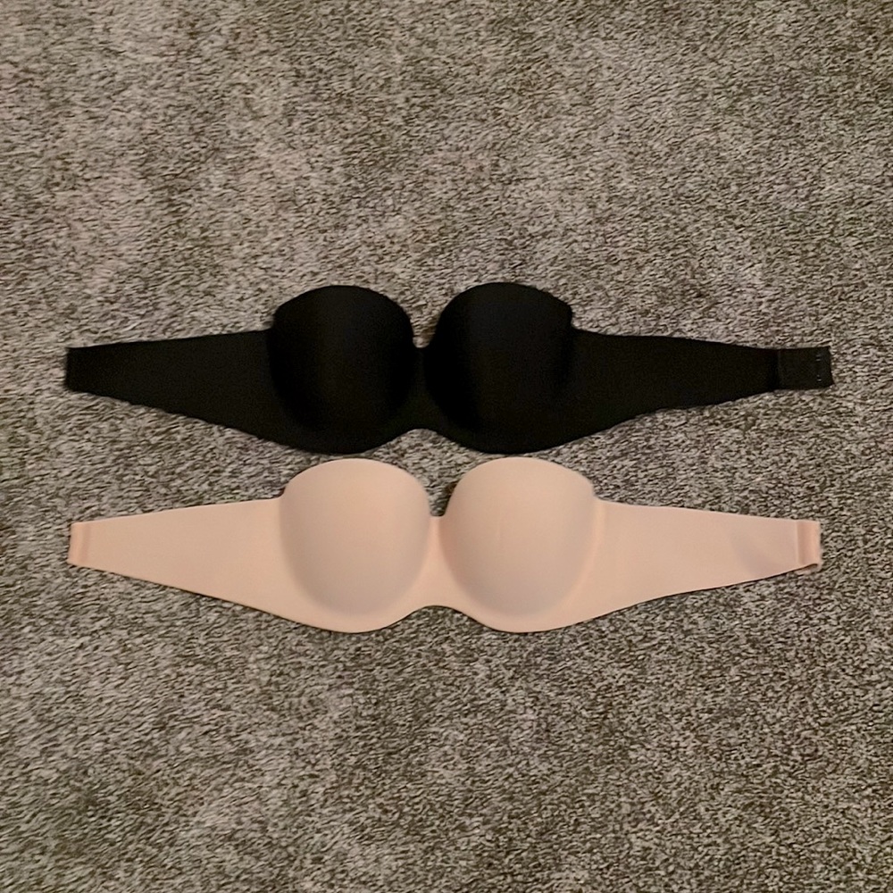 NWOT Two-Pack Strapless Bras 34C